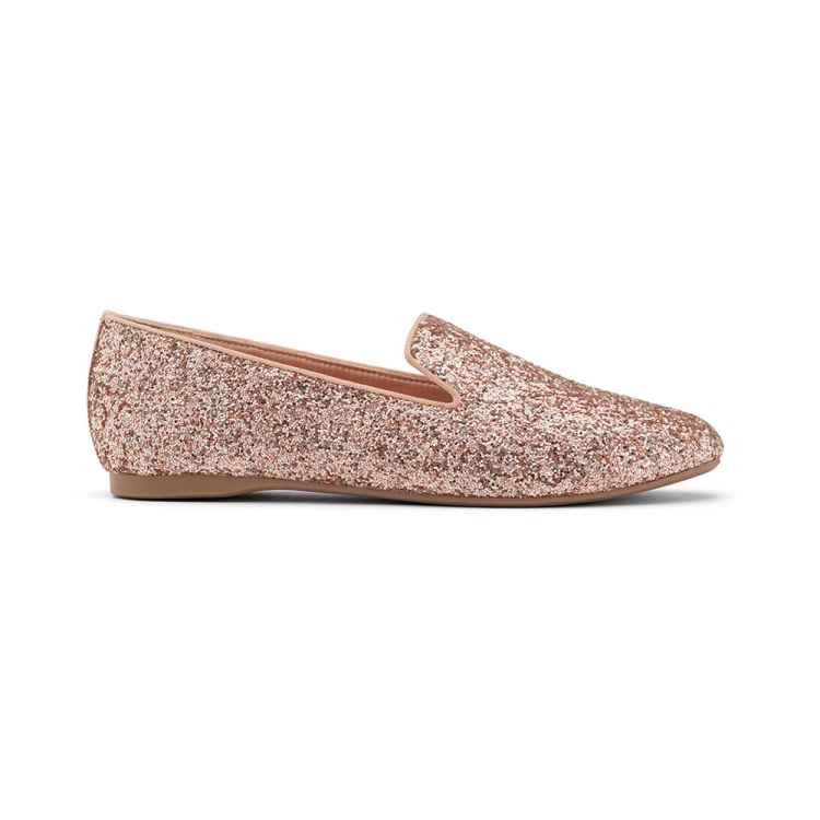 The Starling | Pink Glitter Women's Flat - Click Image to Close