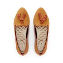 The Blackbird | Tan Suede Tassel Women's Flat