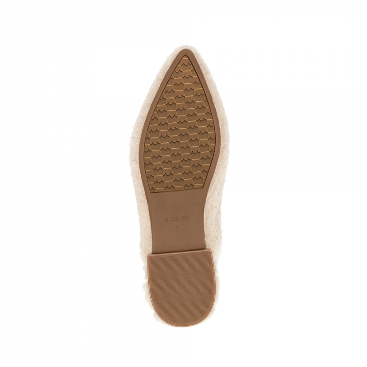 The Lark | Ivory Faux Shearling Women's Slide - Click Image to Close