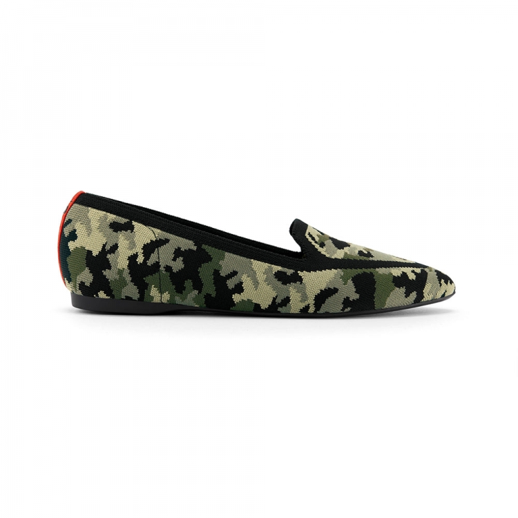 JUDY + Birdies | Camo Washable Women's Flat - Click Image to Close