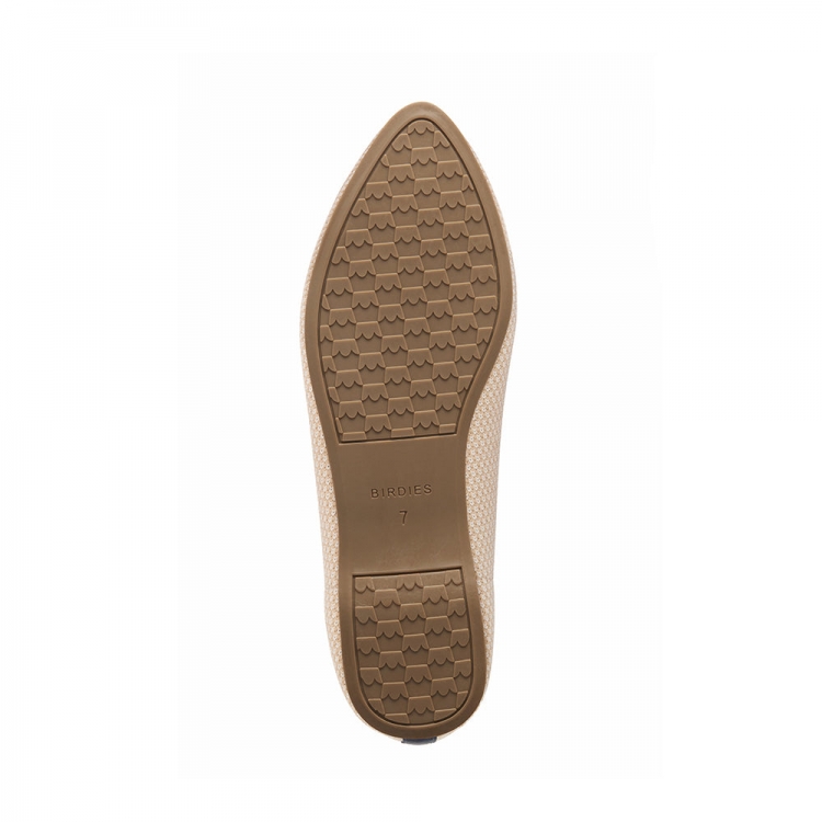 The Blackbird | White Washable Engineered Knit Women's Flat | Bir?? - Click Image to Close