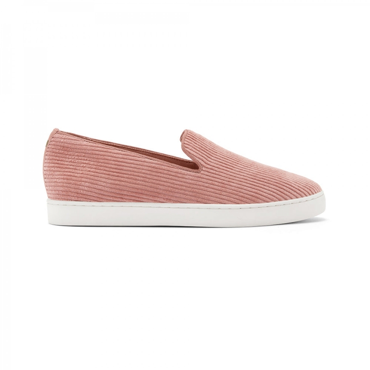 The Swift | Pink Corduroy Women's Sneaker - Click Image to Close