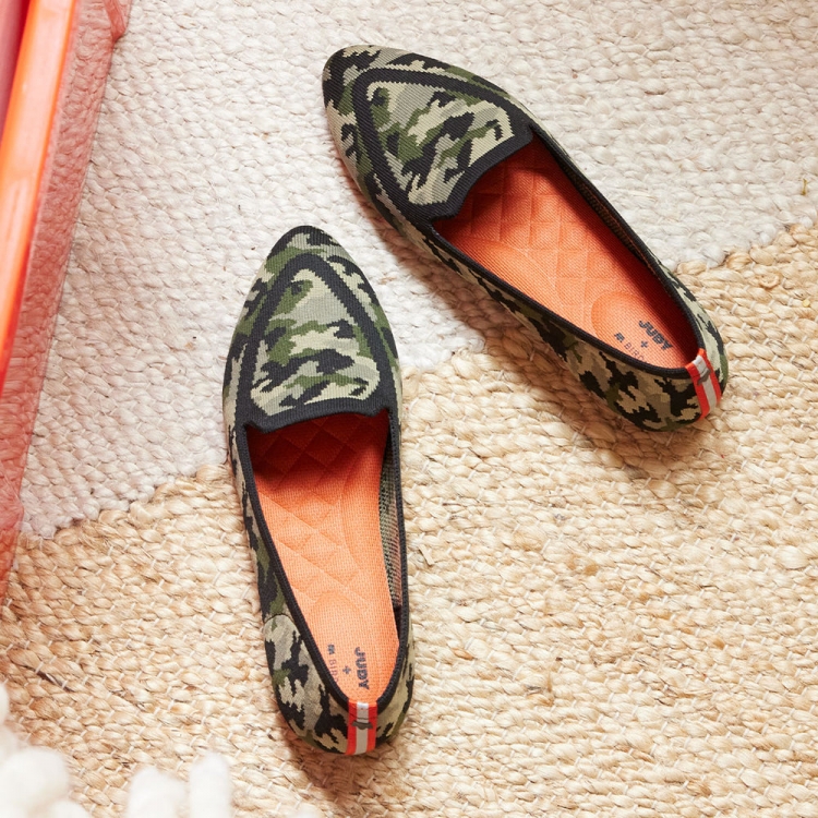 JUDY + Birdies | Camo Washable Women's Flat - Click Image to Close