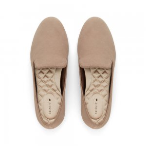 The Starling | Beige Suede Women's Flat