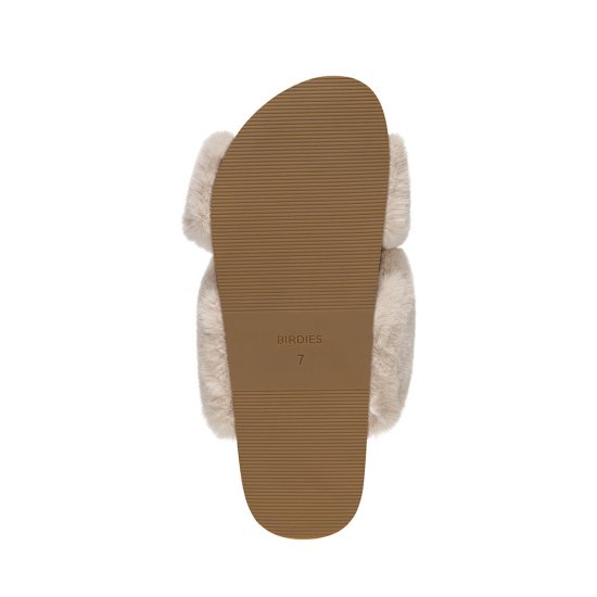 The Robin | Cream Faux Fur Women\'s Slide