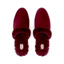 The Songbird | Red Suede Fur-Lined Women's Slide