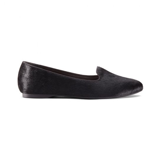 The Blackbird | Black Calf Hair Women\'s Flat