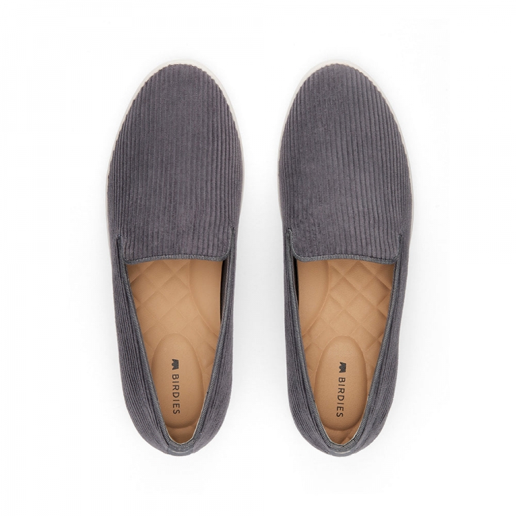 The Swift | Gray Corduroy Women's Sneaker - Click Image to Close