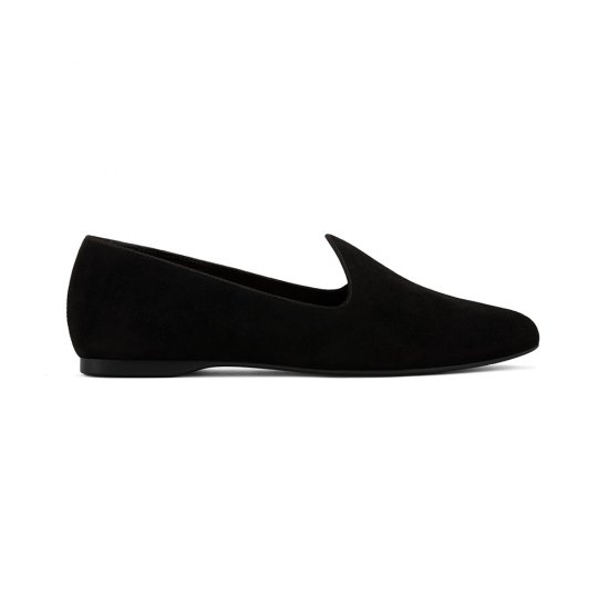 The Heron | Black Suede Women\'s Flat