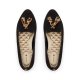 The Blackbird | Black Suede Cheetah Print Tassel Women's Flat