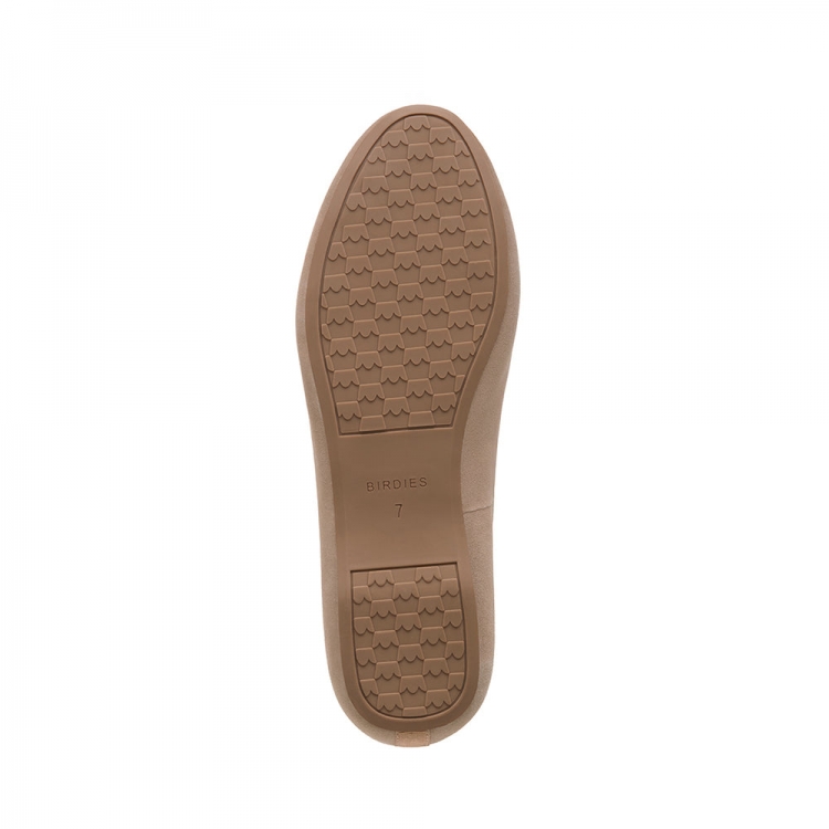 The Starling | Beige Suede Women's Flat - Click Image to Close