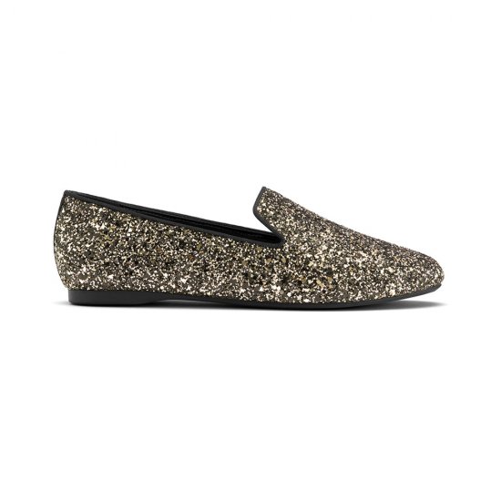 The Starling | Black Glitter Women\'s Flat