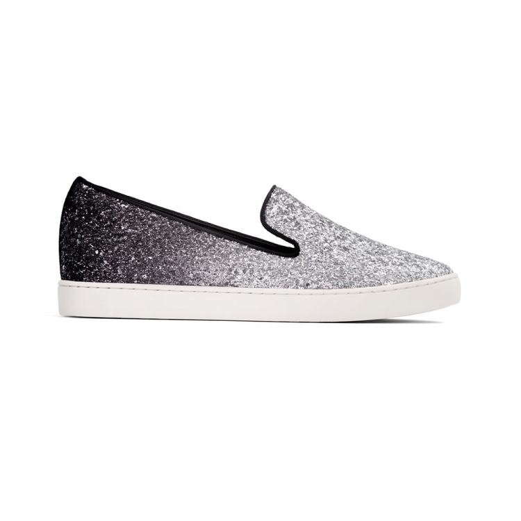 The Swift | Silver Glitter Women's Sneaker - Click Image to Close
