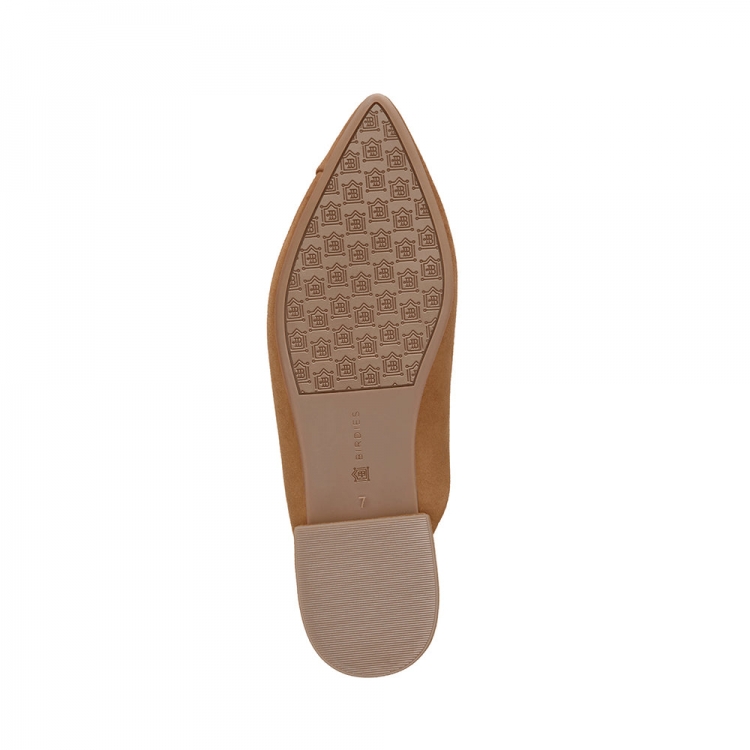The Swan | Brown Suede Women's Slide - Click Image to Close