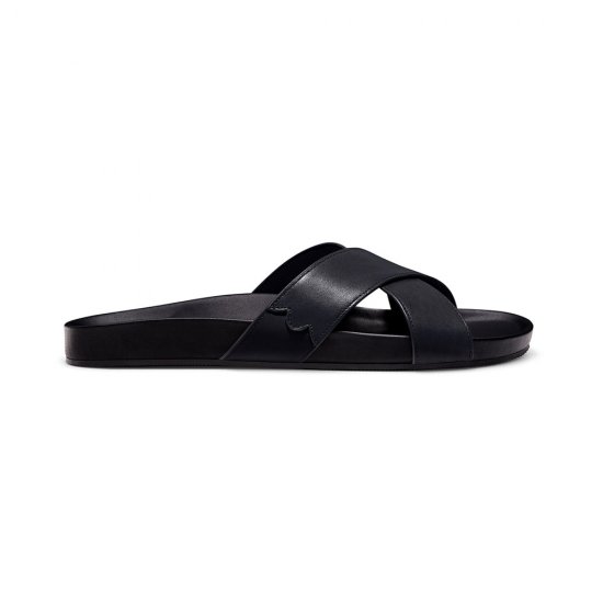 The Robin | Black Vegan Leather Women\'s Sandal