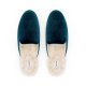 The Phoebe | Green Velvet Fur-Lined Women's Slide