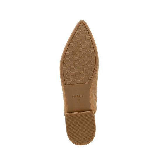 The Lark | Tan Suede Pointed Toe Women\'s Slide