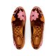 The Starling | Cider Orange Floral Velvet Women's Flat