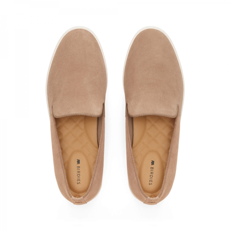 The Swift | Beige Leather Women's Sneaker - Click Image to Close