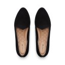 The Heron | Black Suede Women's Flat