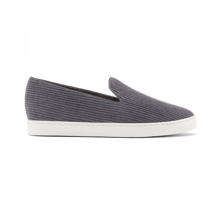 The Swift | Gray Corduroy Women's Sneaker - Click Image to Close