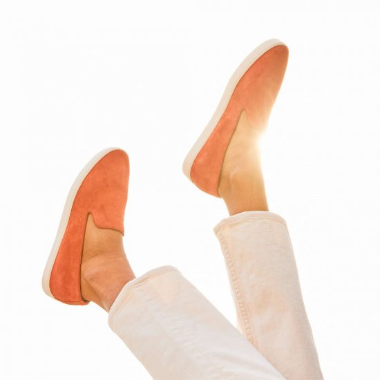 The Swift | Rust Orange Suede Women\'s Sneaker