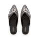 The Swan | Jeweled Black Sparkle Women's Slide The Swan | Jeweled Black Sparkle Women's Slide