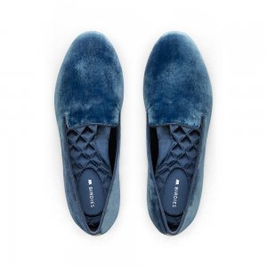 The Starling | Blue Velvet Women's Flat