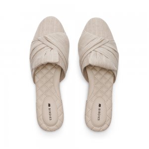 The Songbird | Vegan Neutral Linen Women's Slide