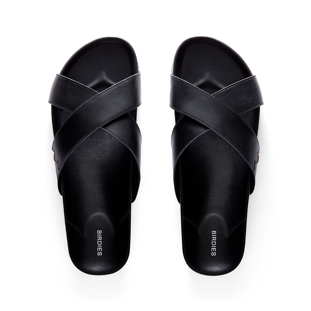 The Robin | Black Vegan Leather Women's Sandal