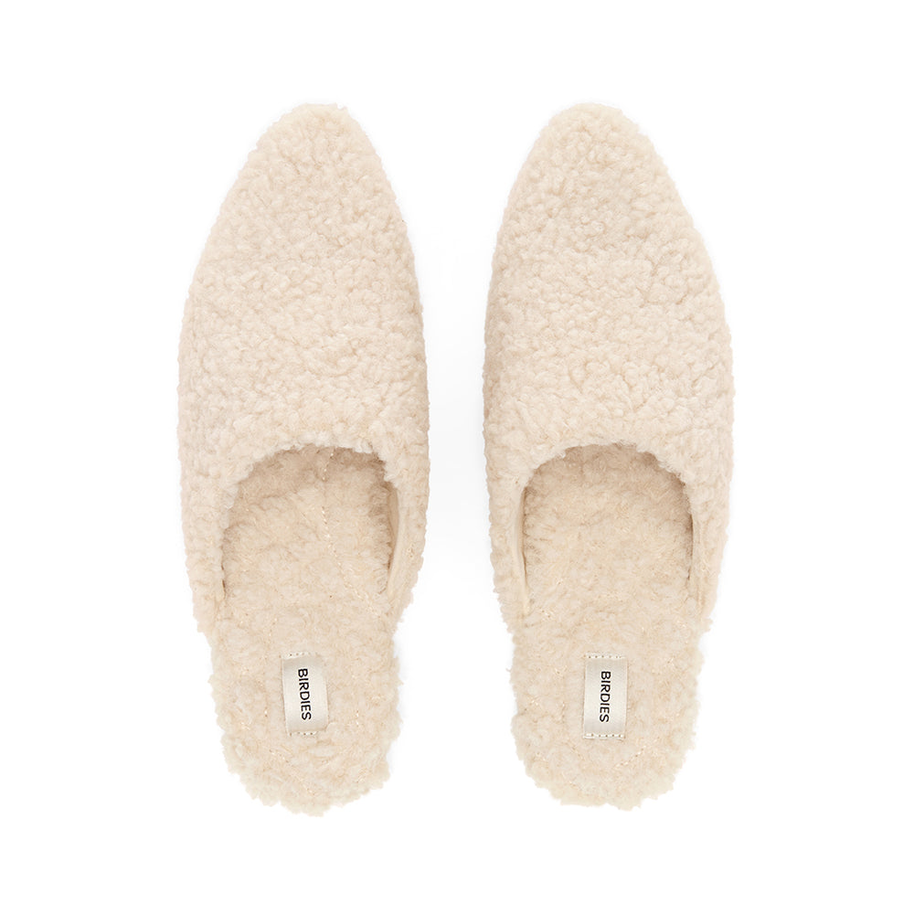 The Lark | Ivory Faux Shearling Women's Slide