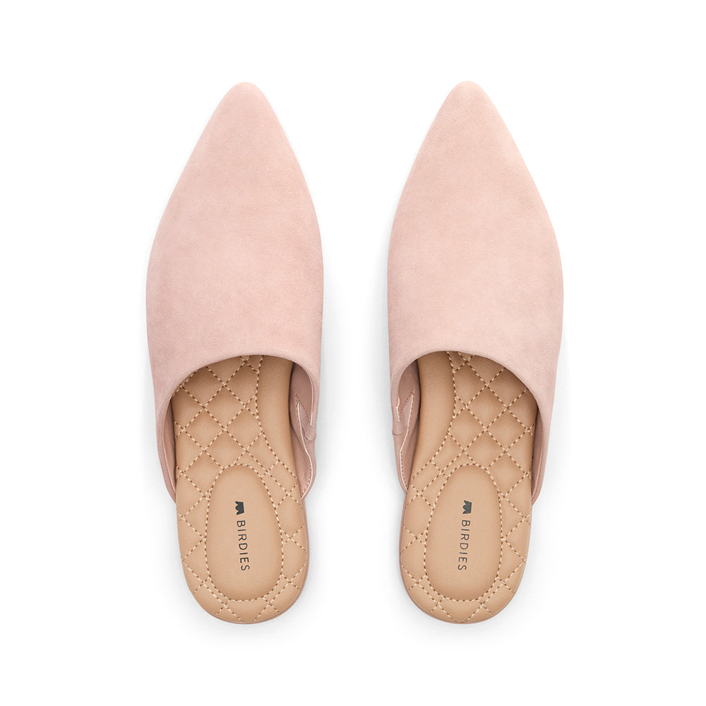 The Lark | Pink Suede Pointed Toe Women's Slide